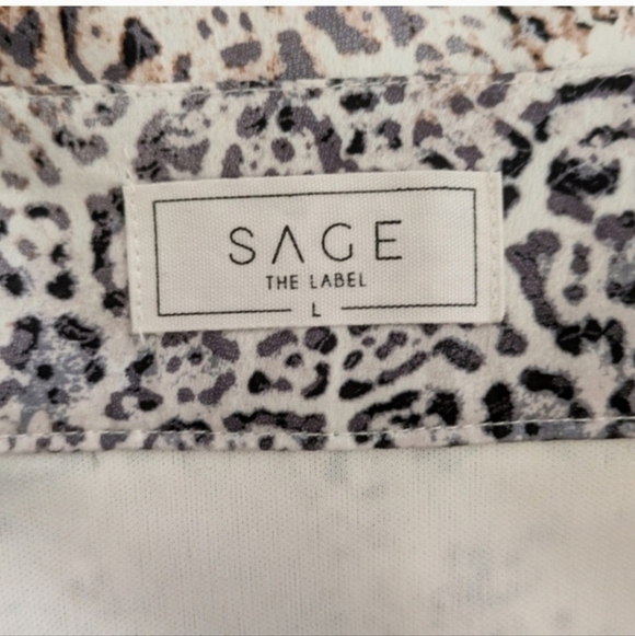 Anthropologie High Waist Satin Animal Skin Pencil Skirt Large - Picture 4 of 5